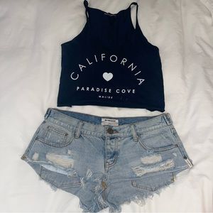 One Teaspoon Denim Shorts